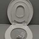 Little2Big Toilet Seat with Built-In Potty Training Seat, Slow Close, Durable Plastic, Made in USA, ROUND, White