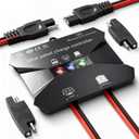 Voltset Solar Charge Controller : IP68 Waterproof - Display for Gel AGM Lead-Acid Lithium LiFePO4 Battery - Used in RV Marine Camper Van Truck Trailer ( Solar Charge Controller New Model)