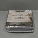 Mueller Ultratemp King Size Sheets Set, Super Soft 1800, 6 Piece, Deep Pocket up to 16" Cooling Sheets King Size, Transfers Heat, Breathes Better, Hypoallergenic, Wrinkle, Light Grey