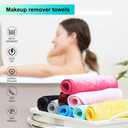 Makeup Remover Face Cleansing Cloth - Chemical-free Microfiber Reusable Facial Clean Towel, Remove Makeup Instantly with Only Water (7 PCS) (Week Pack - 7 Colors)