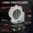 Throttle Body Compatible with 2006 2007 2008 Chevy Silverado Avalanche Suburban Express GMC Yukon Sierra Cadillac Escalade 4.8L 5.3L 6.0L 6.2L Throttle Body Replace 12580760 12679524