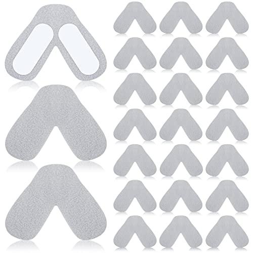 Jutom 24 Pack Nose Pads for Mask Avoiding Air Leaks Nasal Pads for Supplies Comfortable Nasal Guard Sleep Mask Liners Soft Cushions Accessories (Grey)