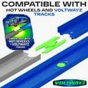 Straight & Curved Track Compatible with Hot Wheels - 58-Piece XL 1:64 Scale Raceway Set (50 Feet Total) - Includes Straights, High-Banked Curves & 70 Connectors