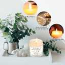 Fumete 50 Pcs Thank You Candles Bulk for Teacher Inspirational Scented Candles Set 3.5 oz May You Be Proud of The Difference Make Employee Appreciation Gifts for Secretaries Nurse Volunteer(White)