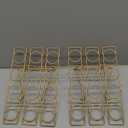 Patelai 2 Pack Ice Cream Cone Baking Racks 12-cavity Cupcake Cone Holders Cupcakes Display Stands Cooling Racks for Home Kitchen Baking Cooking Ice Cream Tools Supplies(Gold