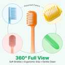 200-Pack Premium Bulk Disposable Toothbrushes, Individually Wrapped, Soft Bristles, Peanut Grip Handle for Travel, Guest Bathroom, Hotel & Emergency Kits, Family, Kids & Adults, Single Use