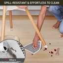Area Floor Mat for Under High Chair, 4'x6' Transparent No Slip Waterproof Vinyl Area Rug for Home, Spill Resistant Hard Floor Protector Cover for Kitchen, Easy Clean Splat Mat