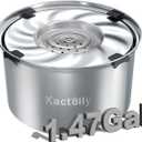 kactoily 1.47 Gal Stainless Steel Dog Water Bowl, 24 Cups Large No Spill Dog Bowl with Floating Disk, Splash Proof Slow Water Drinking for Messy Drinkers