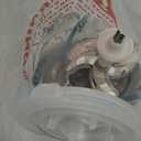 Plodon Baby Food Maker Mini Cute and Small Food Processor Puree Blender Grinder Chopper 1.2 Cup Glass Bowl with 6 Blade Electric (Spaceman-White(One Bowl))