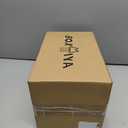 16" Tall Boho Table Lamp - Handwoven Ivory Shade & Solid Wood Base, Bohemian Style Bedside Lamp for Living Room, Bedroom, Study Office Decor (White-4)