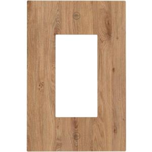 Decorative Outlet Covers Vintage Rustic Wood Color Brown Wood Grain 1 Gang Single Rocker Light Switch Cover Plate Wall Plates GFCI Faceplate for Farmhouse Cabin Decor