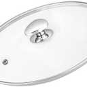 14 inch Glass Lid For Pots, Pans and Skillets, Clear tempered Glass Lid Replacement with Vent For Frying Pan, Stock Pot, Cast Iron Skillet