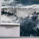 YQWDMX -Misty Forest Bedroom Wallpaper XT20 L 180" x 115"