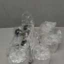 Modern Brushed Nickel 4 Light Bathroom Light Fixtures, 24 inch Vanity Lights for Bathroom with Clear Glass, Vanity Lights for Mirror Kitchen Living Room Hallway Cabinet Porch