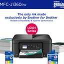 Brother Work Smart 1360 Wireless Color Inkjet All-in-One Printer with Automatic Duplex Printing and 1.8 Color Display | (MFC-J1360DW) (Uses LC501 Series Inks)