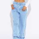 Cicy Bell Women's High Waisted Boyfriend Jeans Baggy Straight Leg Casual Denim Pants