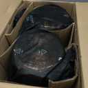 Lagostina Martellata Tri-ply Hammered Copper 11 PC Pots and Pans Cookware Set, Copper