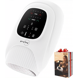 Pryfey Hand Massager with Heat and Compression for Arthritis and Carpal Tunnel, Finger Numbness, Circulation, Pain Relief, from Wrist to Palm and Finger with Kneading Rollers, Fan Cooling Gifts for Women Men