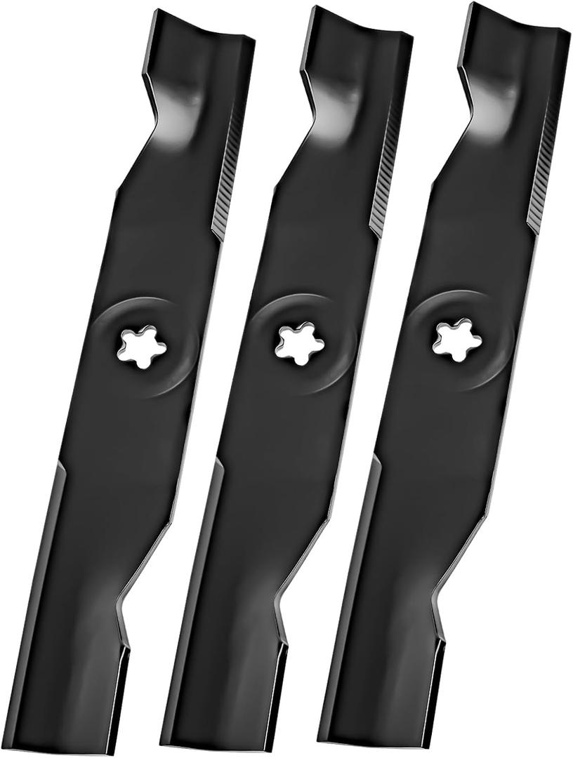 173920 High Lift Mower Blades Compatible with Hu sqvarna/Craftsman/Pou LAN 48" Cut Deck, 180054 Mower Blade Set Fit for YTH24V48 YTH2348 Lawn Mower, Replace 532180054, 532173920, PP24005, 3 PK