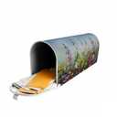 Sphragiyn Winter Mailbox Cover Magnetic Snowman Cute Deers Holiday Xmas Mailbox Wraps Post Letter Box Cover for Garden Yard Home Decor Standard Size 21" x 18"