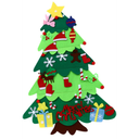 1pc Christmas Tree Kit for Boy Girl Creative Handmade Table Decor Accessories Lights Educational Ornament for Fun Skill Development for Holiday Crafting