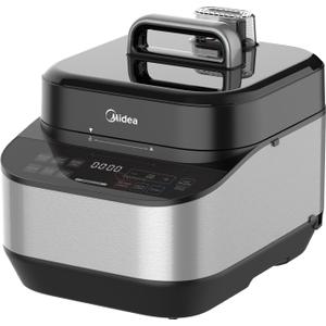 Midea Electric Pressure Cooker, 14° Inclined Panel, 8-in-1 Olla de Presion, Multi-Functional Programmable Slow Cooker, Rice Cooker, Steamer, Sauté Pan, Yogurt Maker and More, 5 Quart