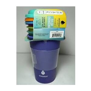 4 Pack Manna Kids Reusable Color Changing Tumbler & Straw Set