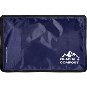 Glacial Comfort Gel Ice Pack for Injuries Reusable - (12" x 8") Cold Pads for Back Pain, Hip, Knee, Shoulder, Muscle Strains, Migraine & Postpartum Recovery with Flex Technology - Compression Pad.