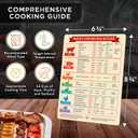 Levain & Co Meat Smoking Magnet & BBQ Smoker Guide - Smoker & Pellet Grill Accessories - Wood, Time, & Temp - Grill Accessories for Outdoor Grill - BBQ Smoker Accessories - Grilling Gifts for Men