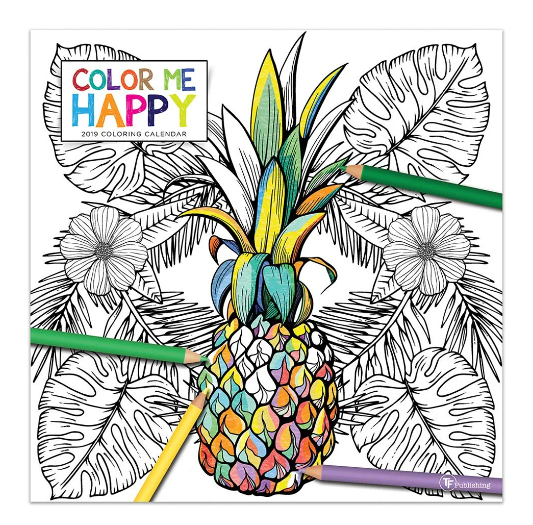 tropical coloring calendar