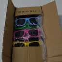 48 Pack Kids Neon Sunglasses Party Favors Bulk, 12 Colors Neon Party Sunglasses Colorful Novelty Sunglasses Cool Sun Glasses for Classroom Prize, Goody Bag Filler, Birthday Party Age 3-8