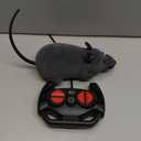 Remote Control Rat Mouse Cat Toy Realistic RC Fake Rat Mouse Toy Flocking Wireless Funny Chasing Electronic Interactive Cat Toys Prank Joke Scary Trick Rats for Cats Dogs Novelty (Grey)