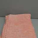 Vessia Flannel Fleece Throw Blanket, Lightweight Warm and Soft Striped Black Blanket for Couch and Bed, Cozy Microfiber Ribbed Sofa Throw for All Season (50x60 inch)