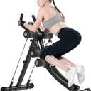 AB Workout Equipment, Home Gym Ab Machine for Abdominal Exercise and Strength Training, Height Adjustable Fitness Equipment