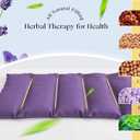Microwavable Heating Pad with Washable Cover 13x7 Inch Flaxseed Microwave Hot Pack, Lavender Scent, Moist Warm Compress for Relaxation, Non-Electric & Portable