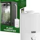 3L No Leak Plant Humidifiers for Grow Tent Greenhouse and Grow Room, Top-Fill, Auto Shut Off, with Extendable Targeting Hose Perfect for Indoor Plant Care and Humidity Control (Single Dual Fog Output) (White)
