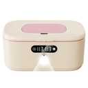 Wipe Wamer for Vehicle and Home Use, Baby Wet Wipes Dispenser and Diaper Wipe Warmer with Night Light,Temperature Display,No Need Water and Sponge,  and  Convertible - Beige 110~240V