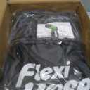 Flexi Hose PLUS with 8 Function Nozzle Expandable Garden Hose, Lightweight & No-Kink Flexible Garden Hose, 3/4 inch Solid Brass Fittings and Double Latex Core, 25 ft Black