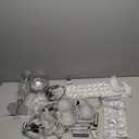 WUZUPS 5-Light Crystal Candle Chandelier Pendant Ceiling Light Modern Lighting Fixture for Bedroom Hallway Bar Kitchen Bathroom, H 25" W 20", E12 Base, Chrome