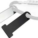 Motorcycle Helmet Strap D-Ring Lock Stainless Steel, Universal Motorcycle Helmet Lock Bracket (Silver 2 PCS)