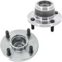 Autoround 521002 Rear Wheel Bearing and Hub Assembly Fit for Ford Focus 2000-2009, Rear Disc Brake Models Only, 4 Lugs Non-ABS, Set of 2