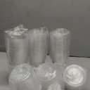 Charmount 100 Sets- 20 oz Clear Plastic Cups with Lids and Straws, Disposable To Go Cups for Cold Drinks, Coffee Bar Accessories, Iced Coffee, Smoothies | with Lids and Straws, Disposable, To Go Cups, for Cold Drinks, Iced Coffee, Milkshakes