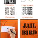 Spooktacular Creations Prisoner Costume Men, Orange Jumpsuit, Jail Inmate Accessories Set, Halloween Costumes for Men 2025 (S)