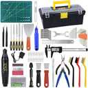 135PCS 3D Printer Tools & Accessories Kit, 3D Printing Tool Set with Tool Box, 3D Printer Accessory Including Nozzle Cleaning Kit, Electric Polishing Machine, Deburring Tool, Sanding Pens, Deburring Kit