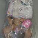 EURORA Reborn Baby Dolls, 18 Inch Silicone Baby, Sweet Girl Baby Dolls with Clothes and Bottles Gift for Kids Age 3+