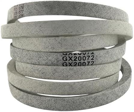 GX20072 GY20570 Deck Belt Compatiable with John Deere 42" D105 D110 E100 LA115 S100 D100 D120 D125 D130 L100 L110 E110 E120 E130 LA100 LA105 LA110 LA120 LA125 LA135 S110 S120 GY20570（ 103.7“）
