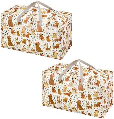 VENO 2 Pack Extra Large Heavy Duty Moving Bags with Wide Opening & Reinforced Handles, Reusable Storage Tote Bags with Strong Zippers for Clothes, College Dorm Essentials & Moving Supplies