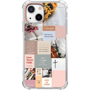 Bible Verse Case for iPhone 14,Christian Jesus Positive Quotes Case for Man Women,Trendy Soft TPU Protective Case Compatible with iPhone 14