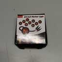 Nilight 3/4Inch Round Marker Light 10PCS Amber LED Turn Signals 3 Connectors Side Indicator Bullet Clearance Lights IP68 Waterproof for Trailer Truck Camper Van Boat Bus