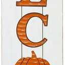 Glitzhome Outdoor Welcome Porch Sign for Front Door Fall Harvest Wooden Standing or Hanging Decor, 42" H, Multicolor
